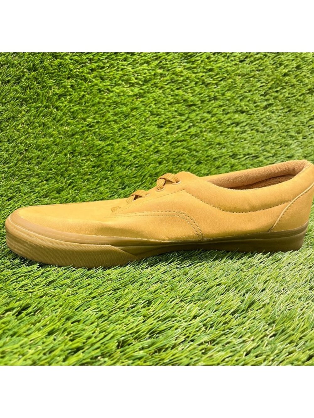 Vans Era Vansbuck Mens Size 11 Wheat Gum Athletic Leather Skate Shoes Sneakers - Picture 2 of 9